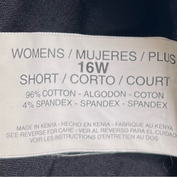 Black Jeans 16W Short Length Giselle Stretch Bootcut Mid Rise Gloria Vanderbilt - Picture 6 of 12